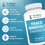 Dr. Berg Nutritionals Trace Minerals 60 Capsules back view