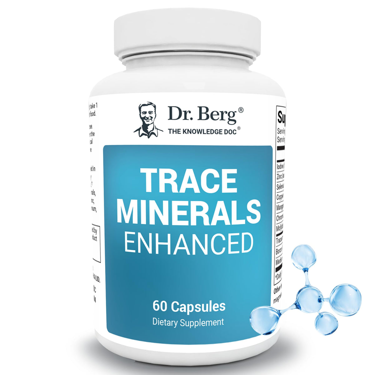 Dr. Berg Nutritionals Trace Minerals 60 Capsules front view