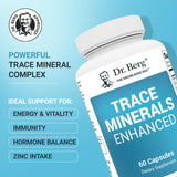 Dr. Berg Nutritionals Trace Minerals 60 Capsules side view