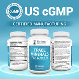 Dr. Berg Nutritionals Trace Minerals 60 Capsules with ingredients list