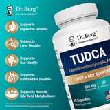 Dr. Berg Nutritionals TUDCA Liver Extract 250mg capsules on a table
