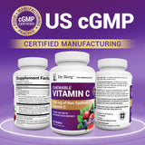 Dr. Berg Nutritionals Vitamin C Chewable Wafers nutritional information