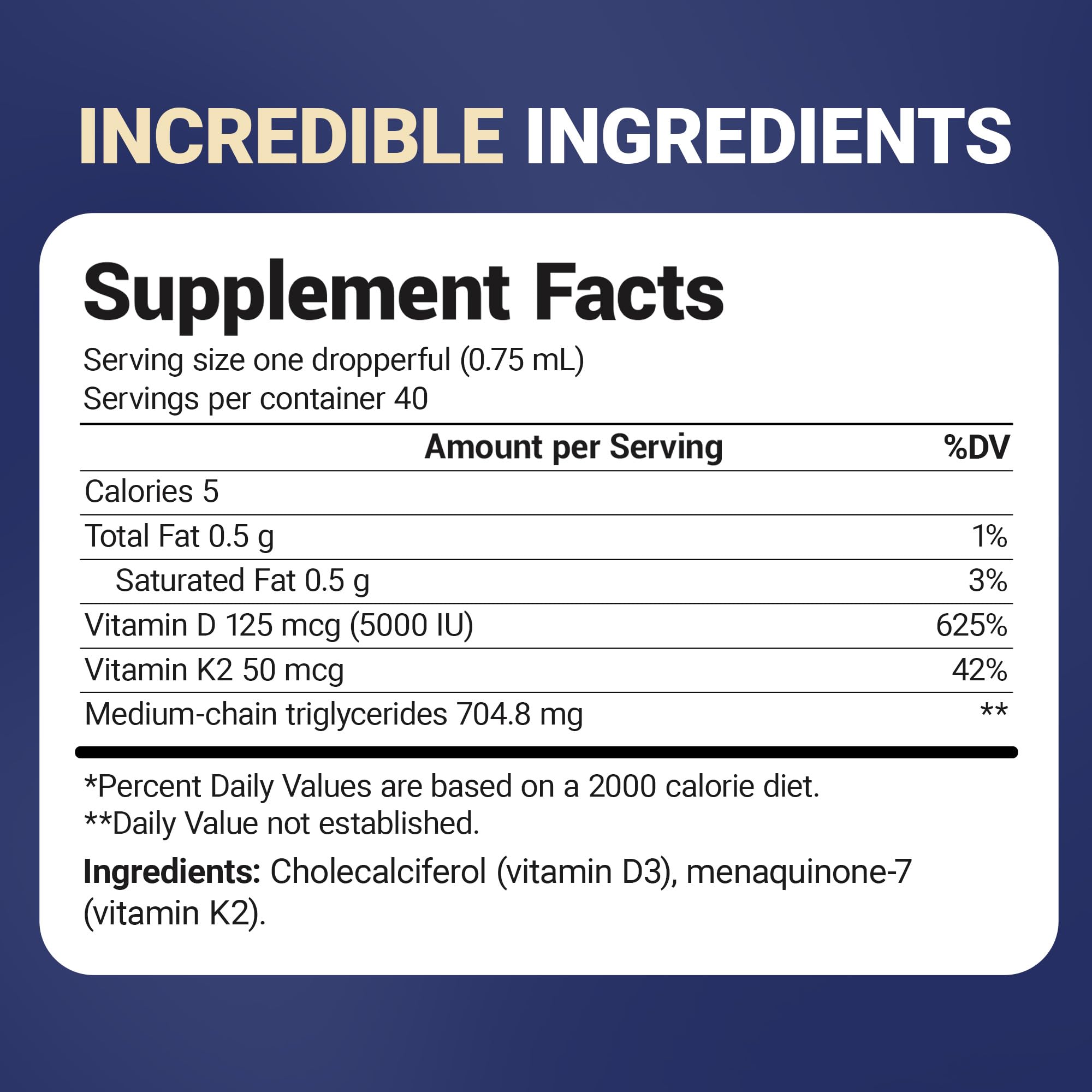 Dr. Berg Nutritionals Vitamin D3 K2 Drops on a kitchen counter