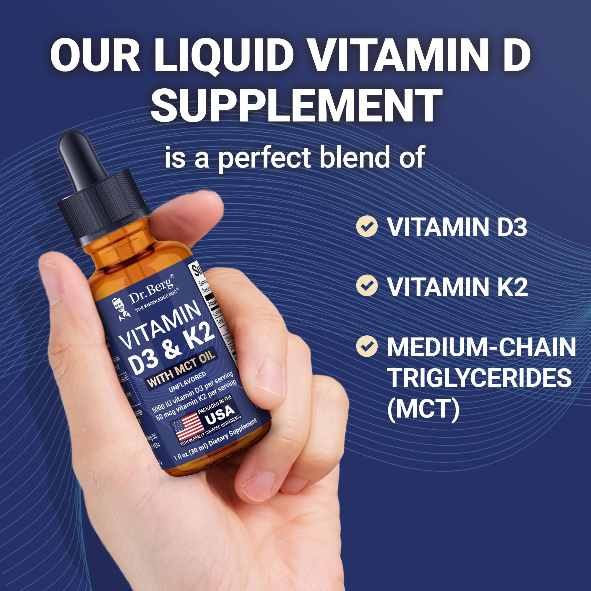 Dr. Berg Nutritionals Vitamin D3 K2 Drops packaging