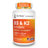 Dr. Berg Nutritionals Vitamin D3 with K2 10,000 IU front view