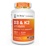 Dr. Berg Nutritionals Vitamin D3 with K2 supplement front view