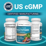 Dr. Berg Nutritionals Whole Food Multivitamin bottle with fruits and vegetables