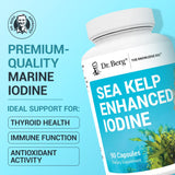 Dr. Berg Sea Kelp Iodine supplement bottle side view