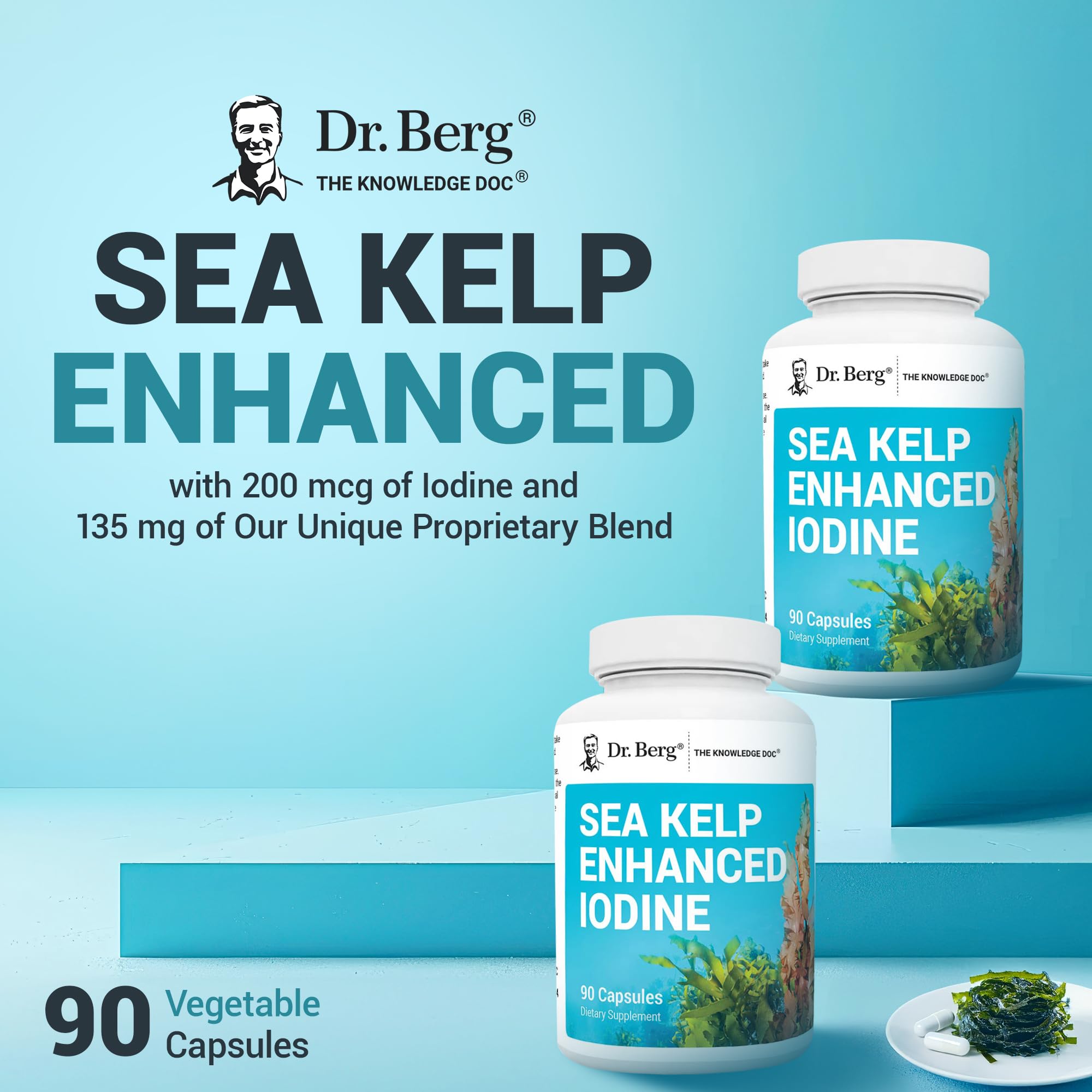 Dr. Berg Sea Kelp Iodine supplement ingredients list