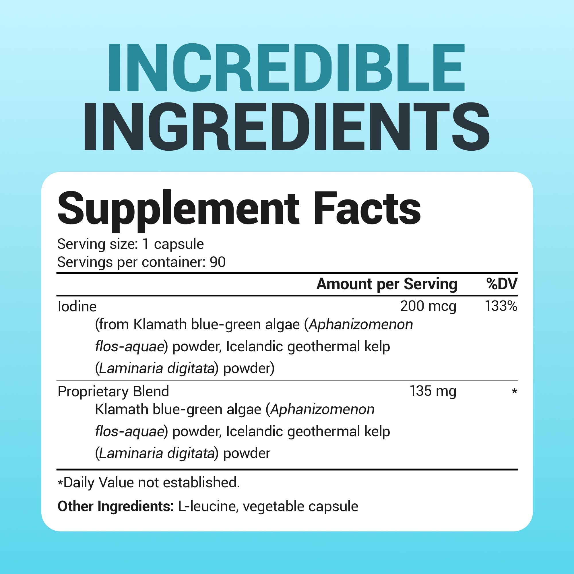 Dr. Berg Sea Kelp Iodine supplement with measuring spoon