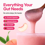 Dr.blet DOCTORBLET Psyllium Husk Fiber Peach Drink Mix in a glass of water