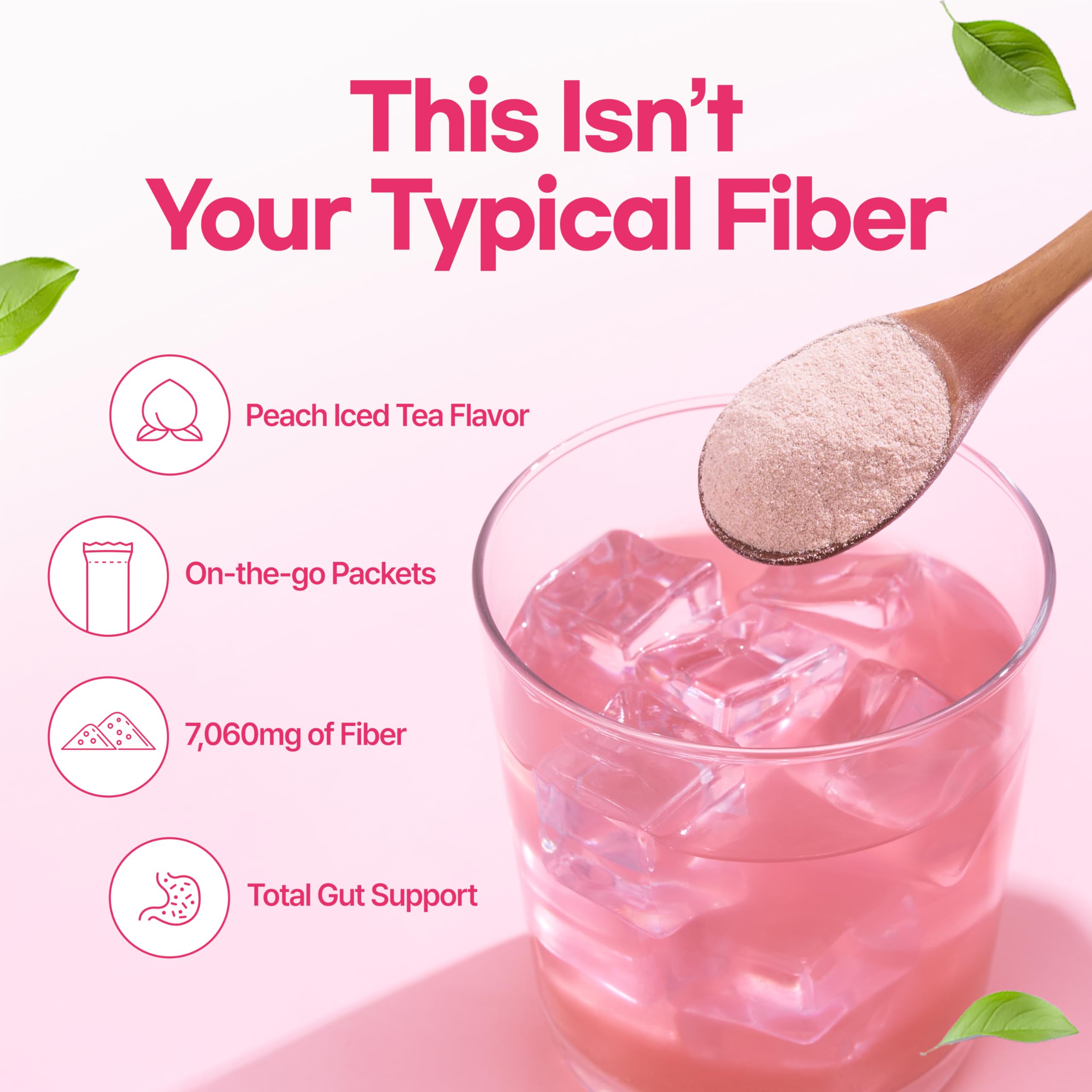 Dr.blet DOCTORBLET Psyllium Husk Fiber Peach Drink Mix on a travel desk