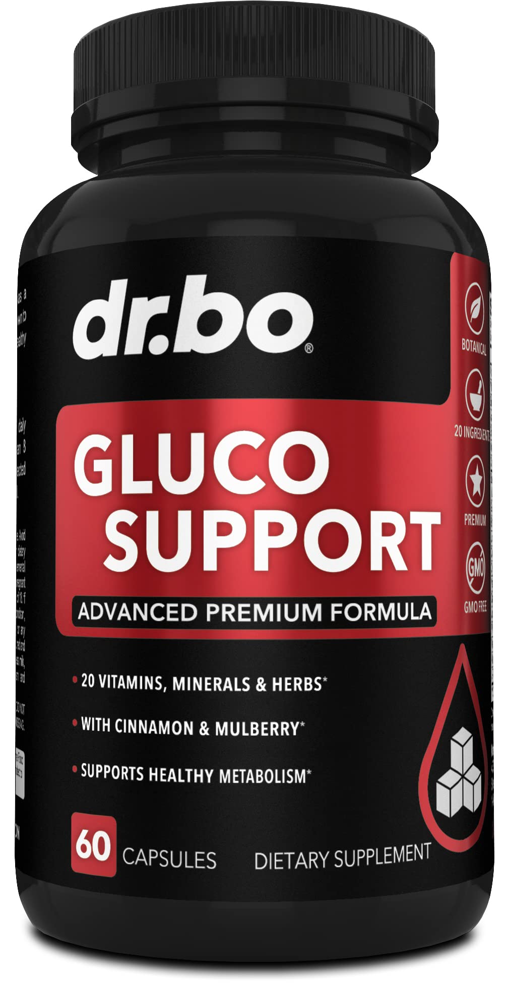 DR. BO a balanced routine Support Supplement bottle front view