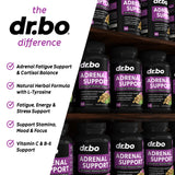 DR. BO Adrenal Support Supplements bottle side view