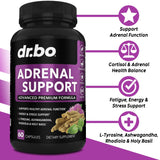 DR. BO Adrenal Support Supplements capsules close-up