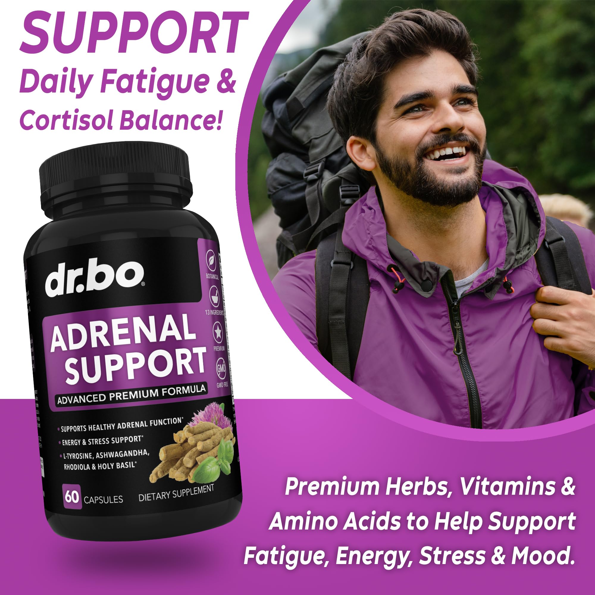 DR. BO Adrenal Support Supplements ingredients list