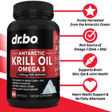 DR. BO Antarctic Krill Oil 1000mg softgels side view
