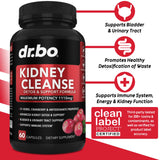 DR. BO Cranberry Kidney Support Supplement 400mg side view