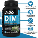 DR. BO DIM Supplement 200mg side view of bottle