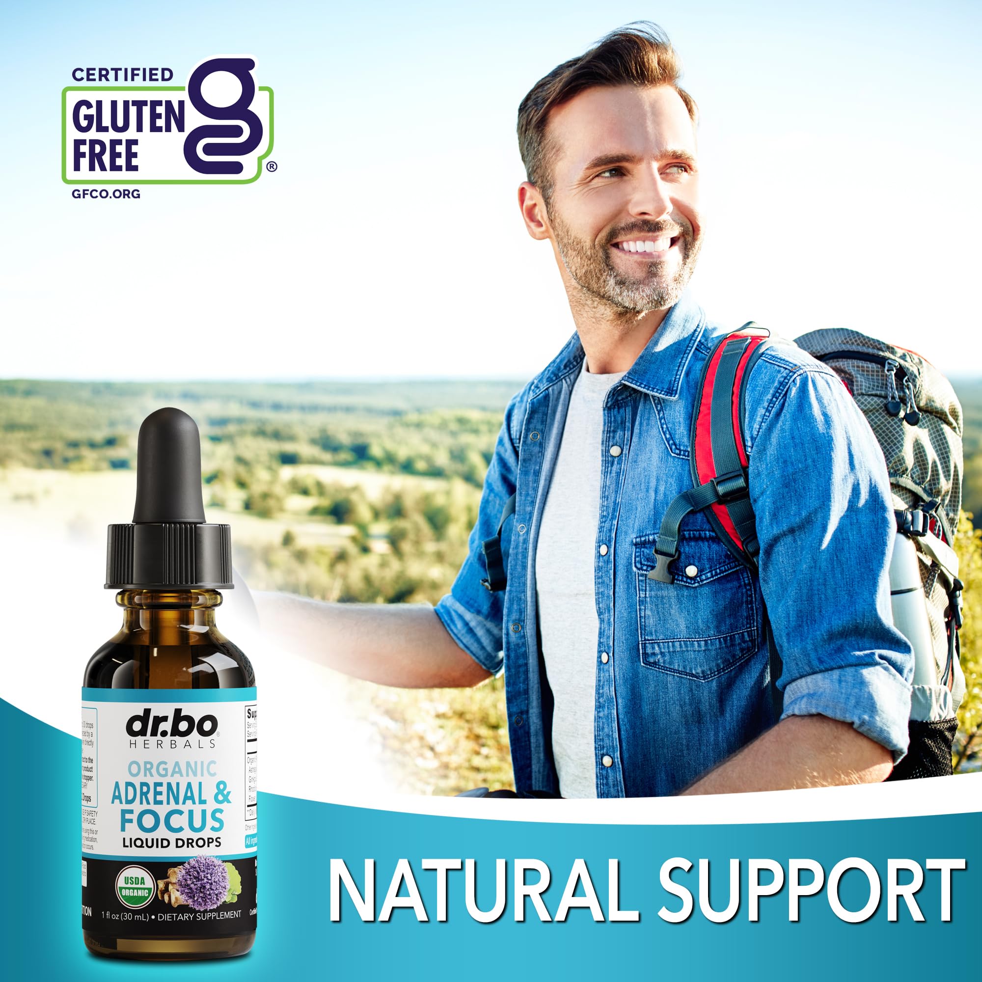 DR. BO Ginkgo Biloba Adrenal Support Drops lifestyle scene