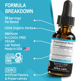 DR. BO Ginkgo Biloba Adrenal Support Drops on wooden table