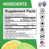 DR. BO L-Theanine 200mg Liquid Drops on a kitchen counter