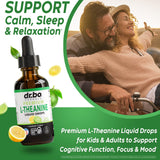 DR. BO L-Theanine 200mg Liquid Drops packaging with ingredients listed