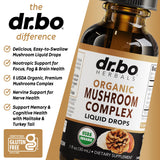 DR. BO Lions Mane Mushroom Complex Liquid Drops ingredients list