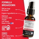 DR. BO Liquid B12 Spray with a hand holding the bottle