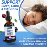 DR. BO Liquid Melatonin Kids Sleep Aid 3mg Berry Drops ingredients list