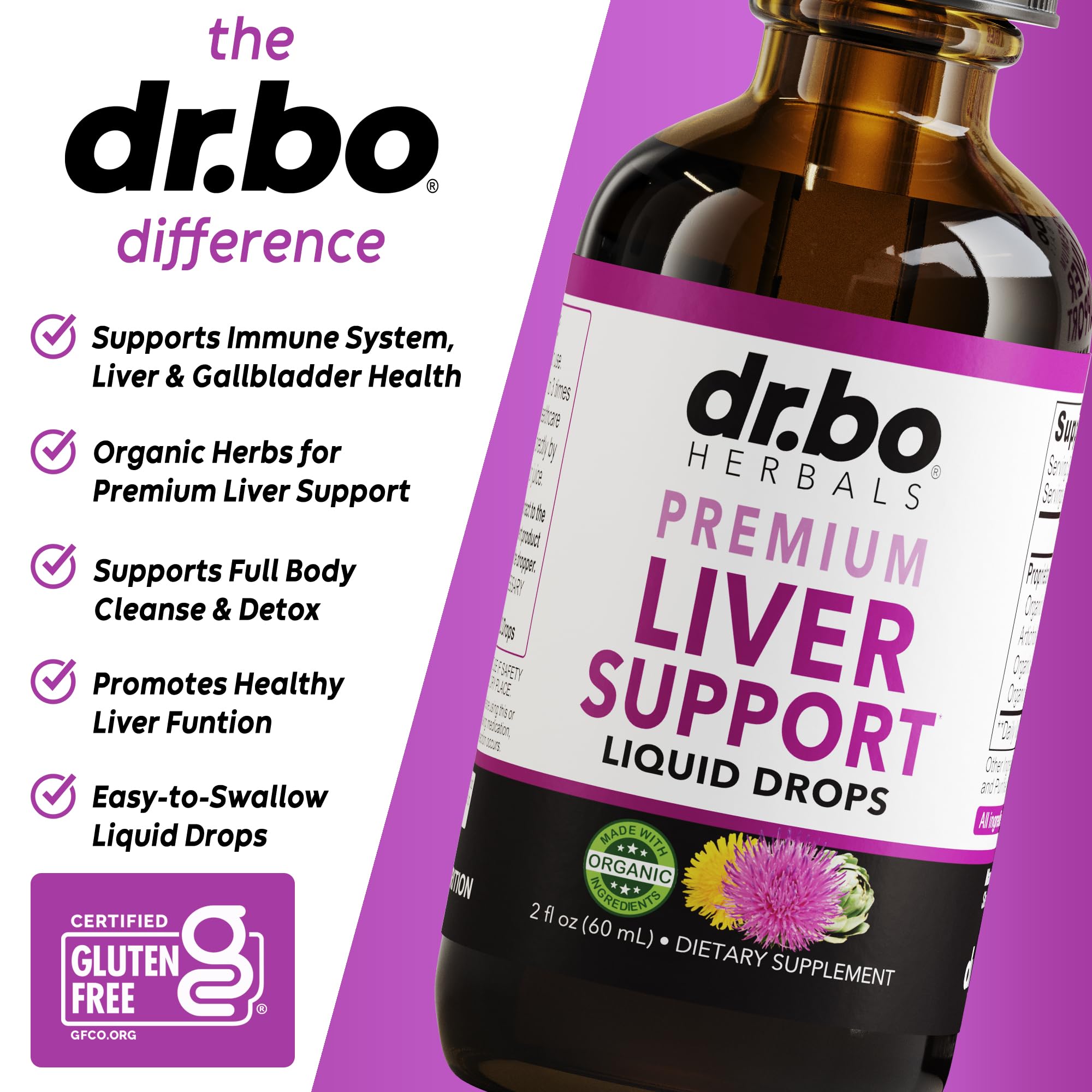 DR. BO Liver Support Drops in a lifestyle setting