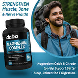 DR. BO Magnesium Complex 500mg Capsules bottle with label