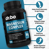 DR. BO Magnesium Complex 500mg Capsules side view
