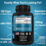DR. BO Magnesium Complex 500mg Capsules with measuring spoon
