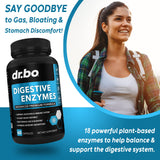 DR. BO Multi-Enzymes Supplement ingredient list close-up