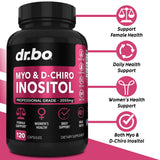 DR. BO Myo-Inositol & D-Chiro Inositol Supplement bottle side view
