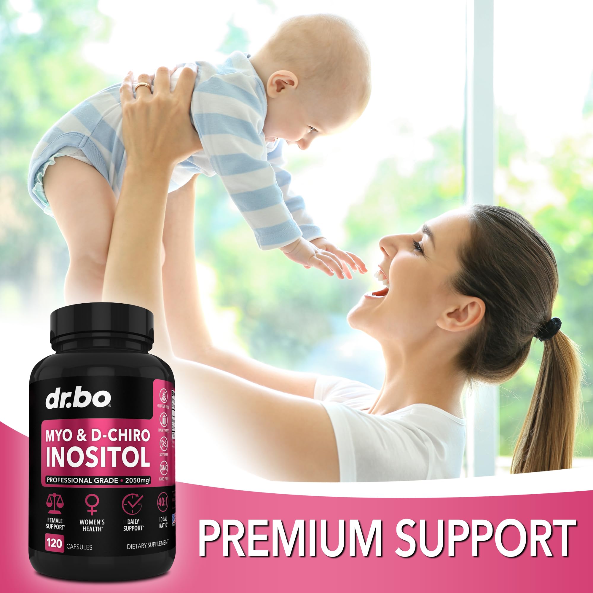 DR. BO Myo-Inositol & D-Chiro Inositol Supplement packaging
