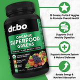 DR. BO Organic Spirulina Superfood Tablets packaging