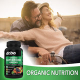 DR. BO Organic Spirulina Tablets in a hand