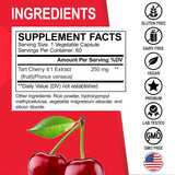 DR. BO Tart Cherry Extract Capsules with measuring spoon