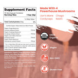 Dr. Botanical Health 4 in 1 Mushroom Complex ingredients list