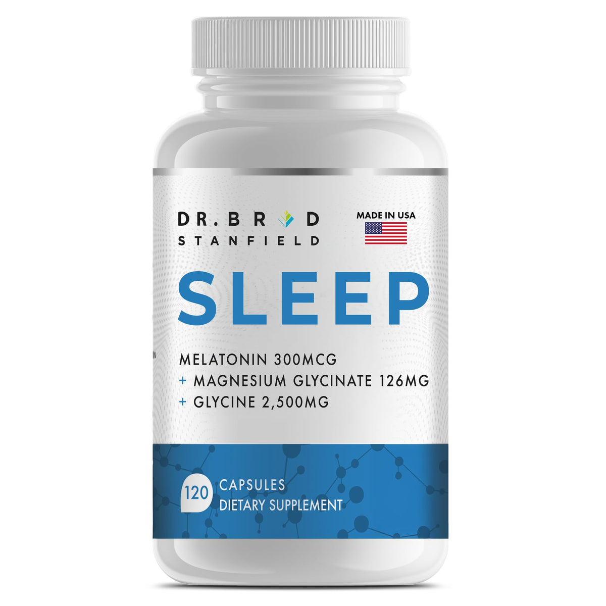 Dr Brad Stanfield Sleep Supplement bottle front view