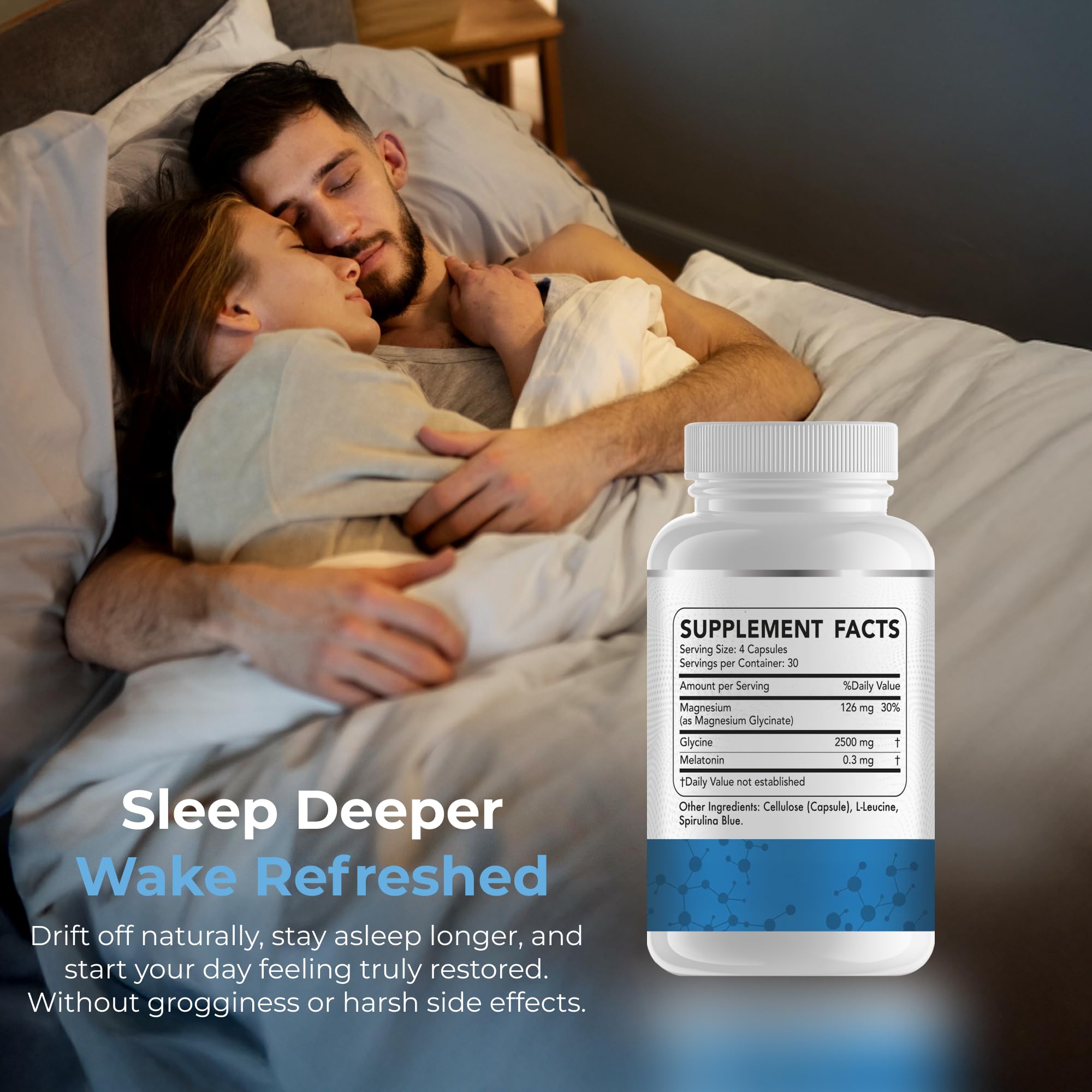 Dr Brad Stanfield Sleep Supplement bottle side view