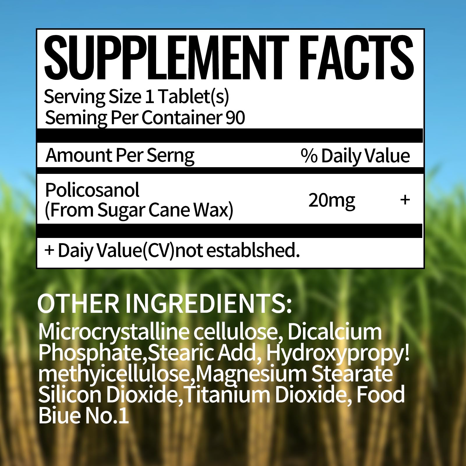 DR.BRIAN ROETTGER Policosanol 20mg Tablets on a table