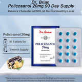 DR.BRIAN ROETTGER Policosanol 20mg Tablets with water