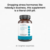 Dr. Brighten Adrenal Calm capsules with fresh herbs