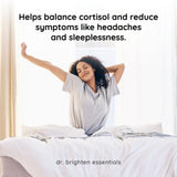 Dr. Brighten Adrenal Support Capsules back view