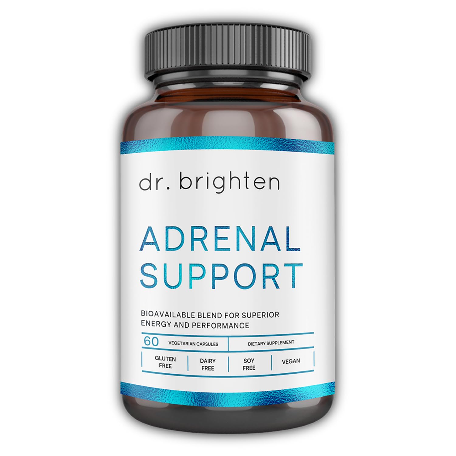 Dr. Brighten Adrenal Support Capsules front view