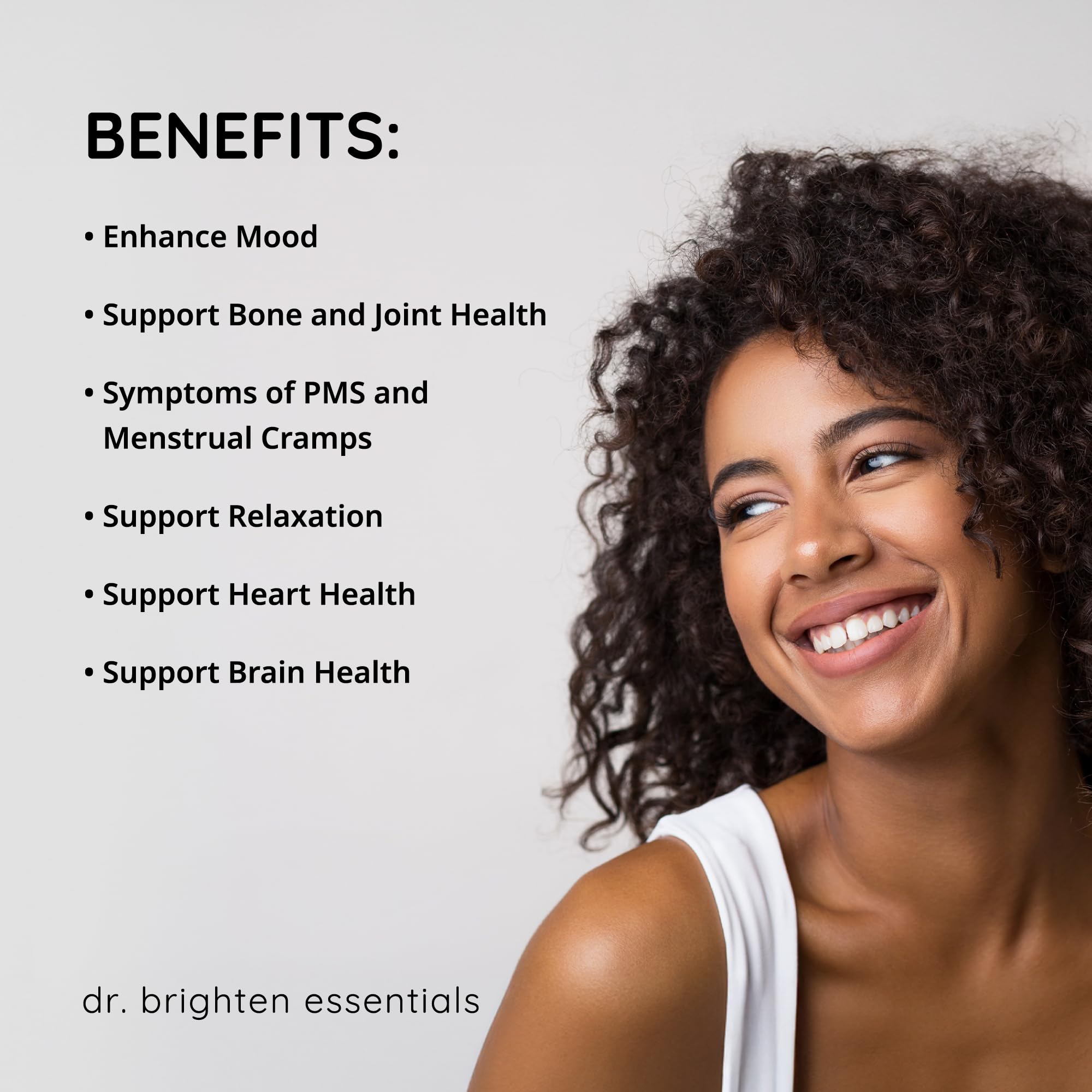 Dr. Brighten Magnesium Plus 150mg Capsules bottle with label