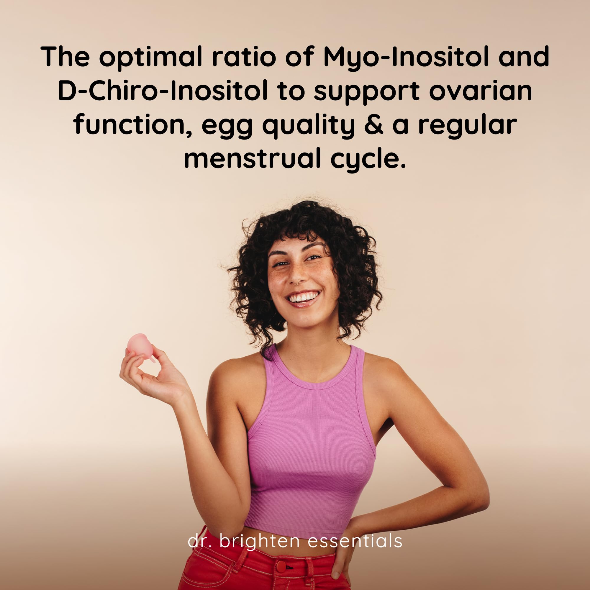 Dr. Brighten Myo-Inositol Plus supplement bottle with cap